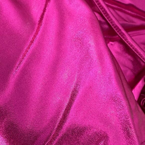 Mirawise Women’s Metallic Shorts Summer YogaHot Dolphin Hem Style Rose 2 Small - Picture 5 of 6